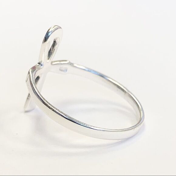 925 Sterling Silver Ankh Cross Ring - Picture 11 of 15